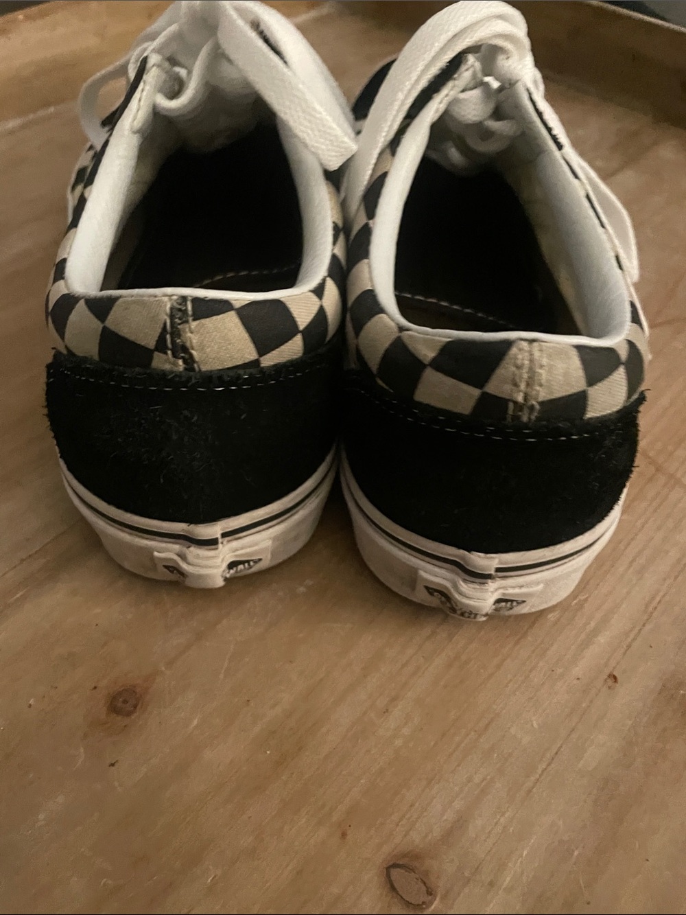 Vans Checkerboard Black and White Old Skool Sneakers Men’s 8 women’s 9.5 - Picture 3 of 5